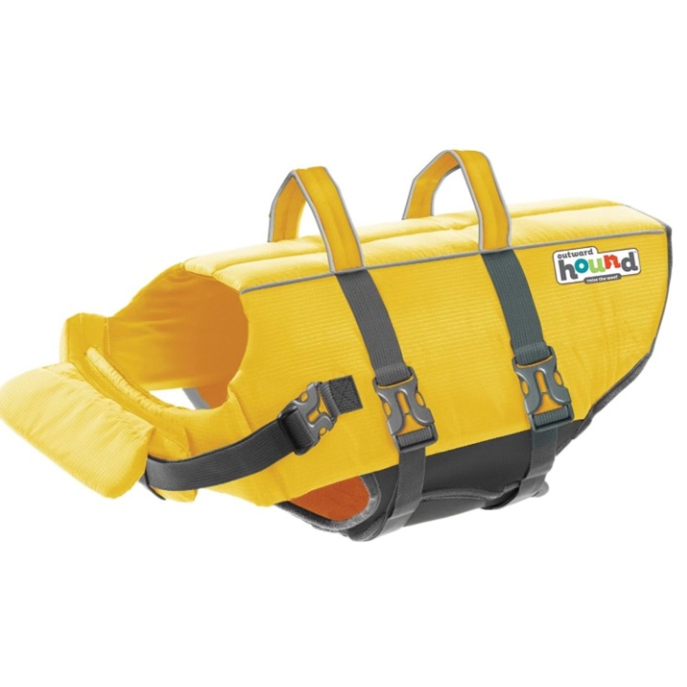Outward Hound Granby Splash Yellow Dog Life Jacket, Medium